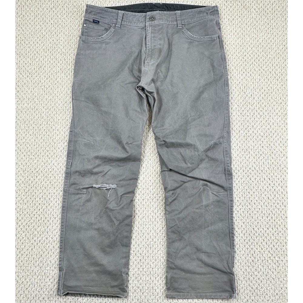 Kuhl Rydr Pants Mens 38x30 Gray Vintage Patina Dye Outdoor Hiking Distressed